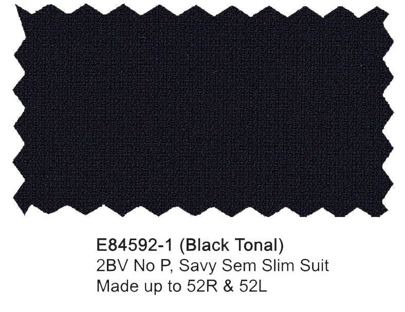 Enzo Super 150 Wool Trousers -Black Tonal 84592-1
