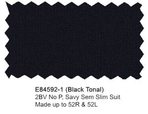 Enzo Super 150 Wool Trousers -Black Tonal 84592-1