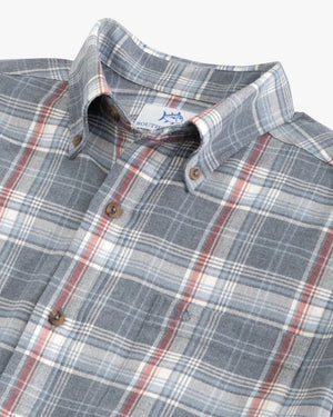 Southern Tide Flannel Longleaf Plaid Heather Sportshirt L/S 10320