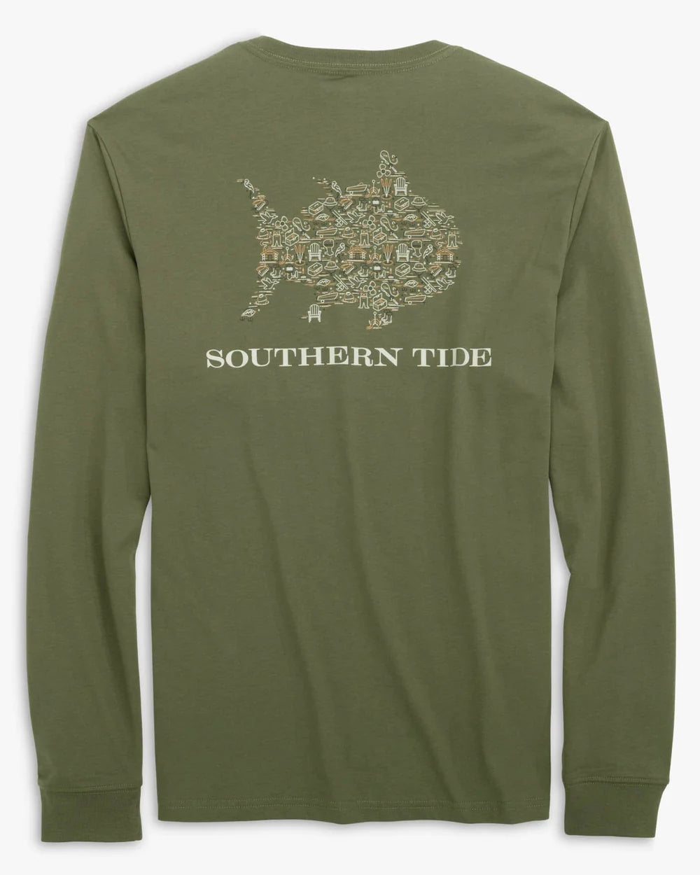 Southern Tide  Livin Lodge Skipjack Fill Tee L/S 10397