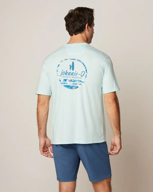 Johnnie-O Blue Hawaiian Graphic T-Shirt JMST3280