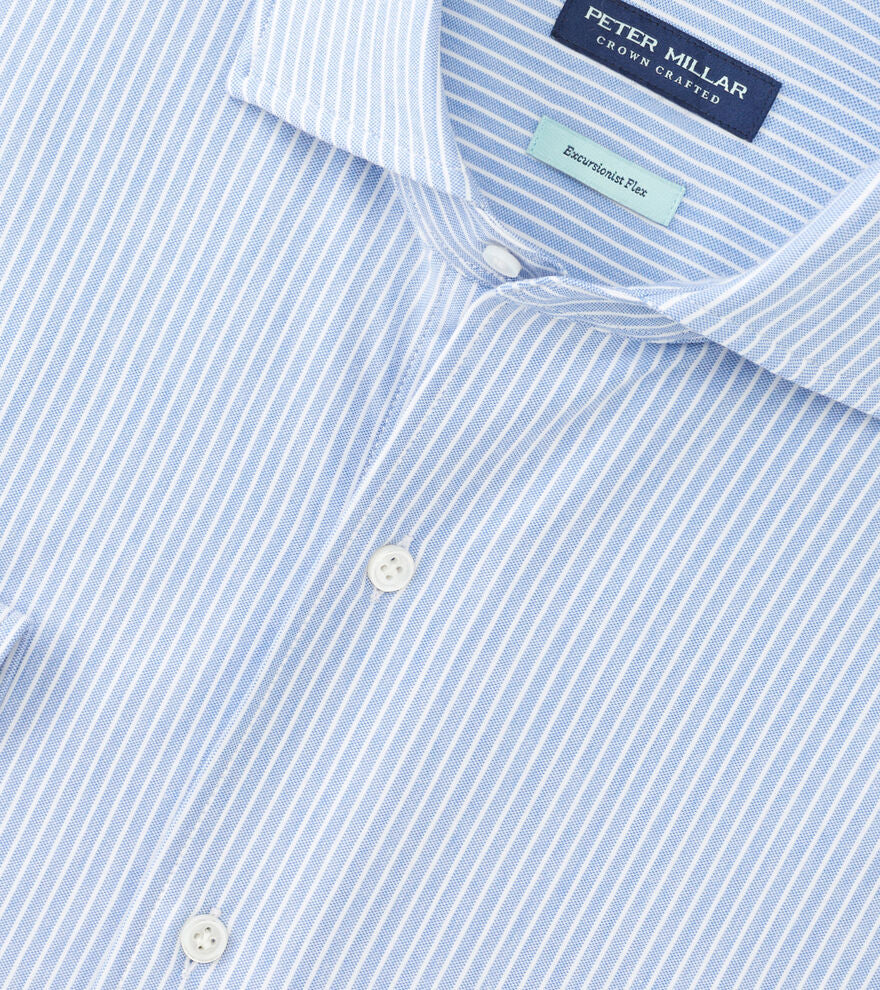 Peter Millar Excursionist Flex Thin Stripe Sport Shirt MS25XW12LTX