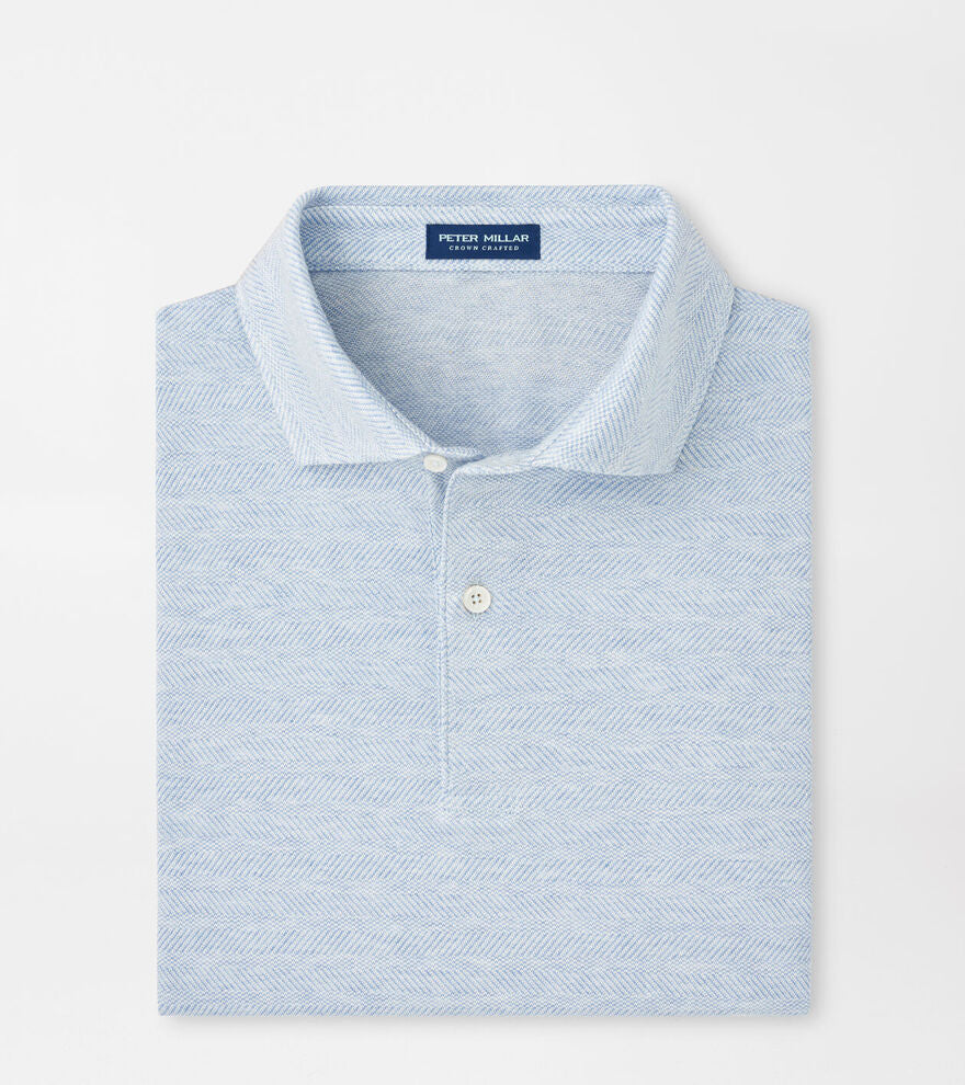 Peter Millar Harris Herringbone Short Sleeve Knit Polo MS25XK36