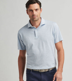 Peter Millar Harris Herringbone Short Sleeve Knit Polo MS25XK36