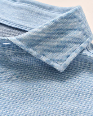 Johnnie-O Short Sleeve Knit Pique Button Up Shirt-Kayce JMWS100030