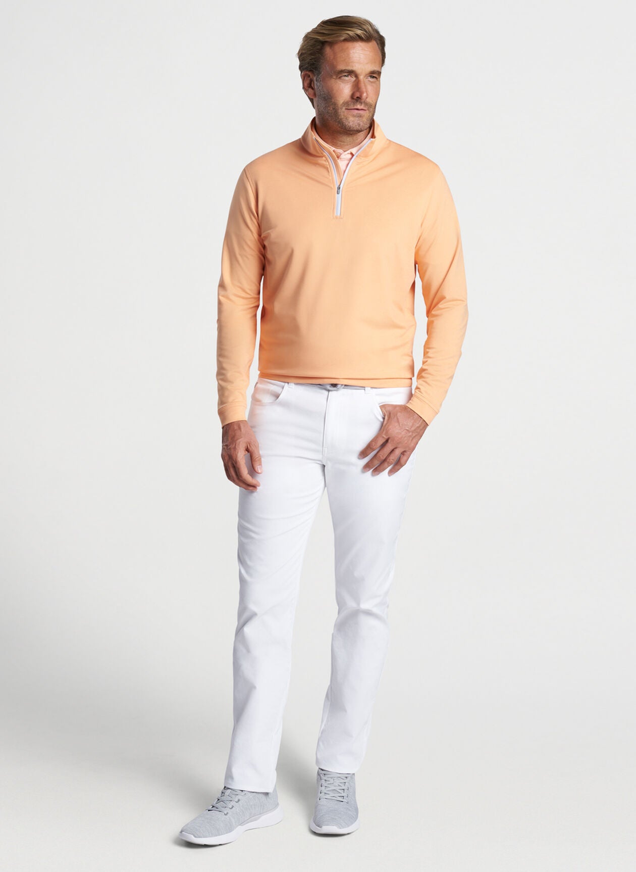 Peter Millar Perth Melange Performance Quarter-Zip MS24EZ40B