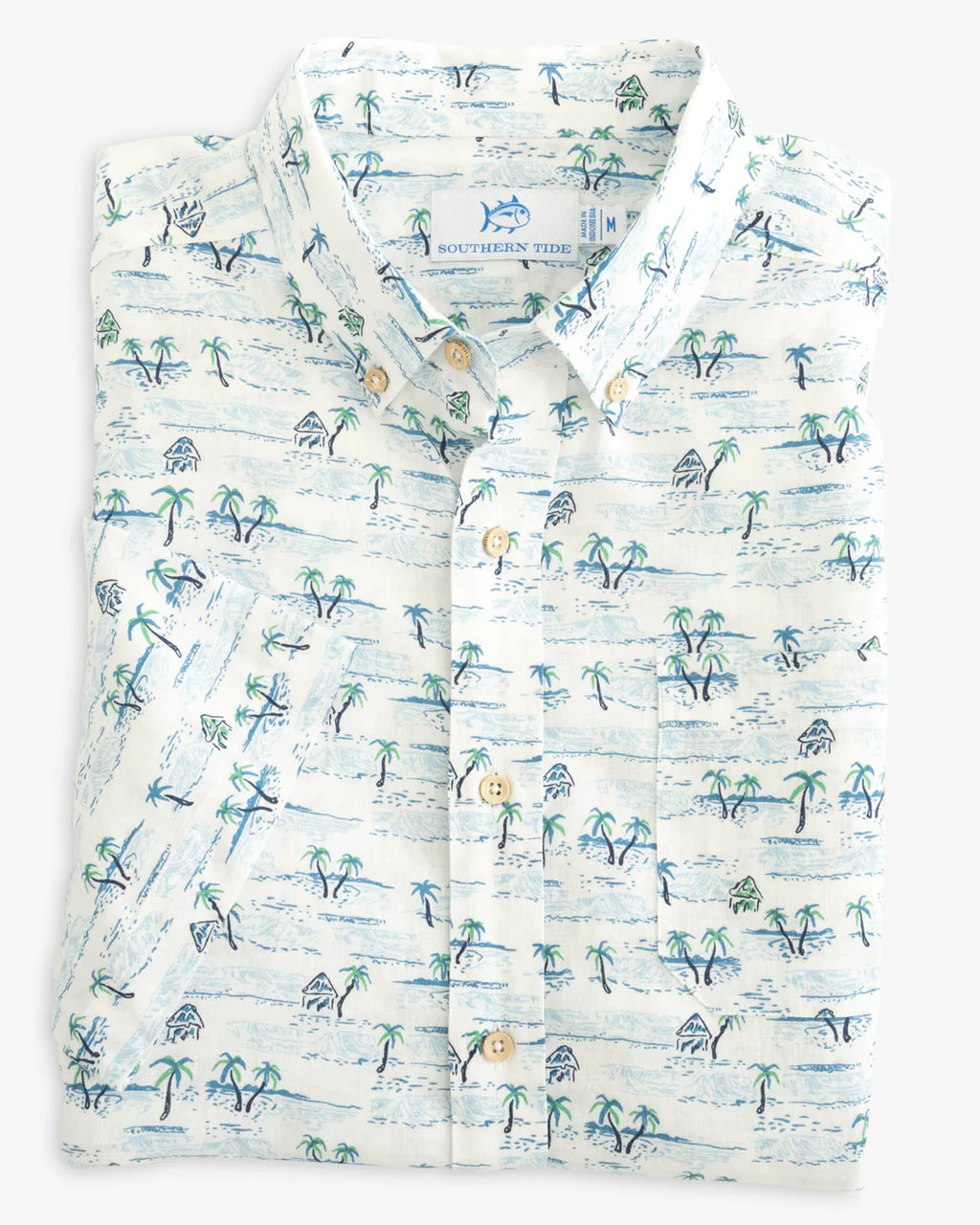Southern Tide Nice To Sea You S/S Button-down Sportshirt 9887