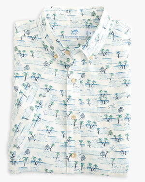 Southern Tide Nice To Sea You S/S Button-down Sportshirt 9887