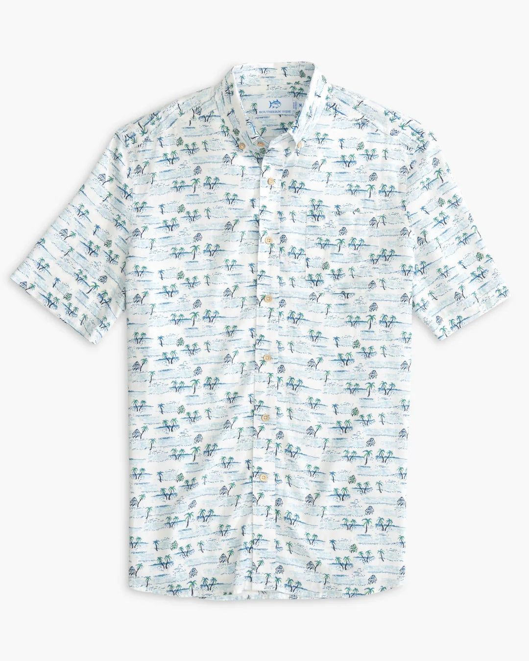 Southern Tide Nice To Sea You S/S Button-down Sportshirt 9887