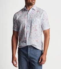 Peter Millar Palm Haven Linen Sport Shirt MS23W78SUF