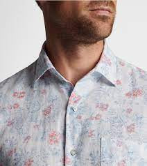 Peter Millar Palm Haven Linen Sport Shirt MS23W78SUF