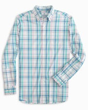 Southern Tide Sky Valley Plaid Coastal Passage Sport Shirt 9649