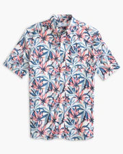 Southern Tide Tropical Blooms Button-down S/S Sportshirt 9881