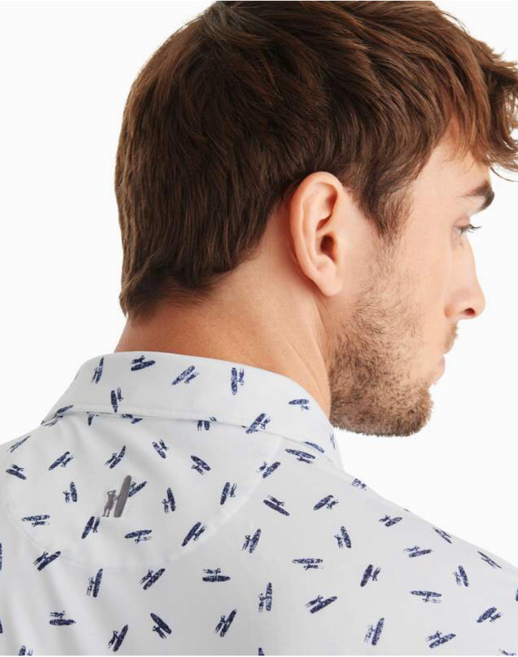 Johnnie-O Birdie Performance Polo Shirt - Exeter Print JMPO3270