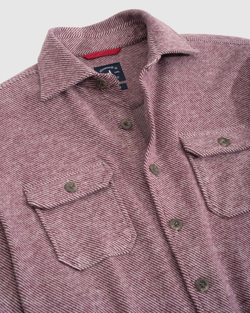 Johnnie O Carl Stretch Flannel Lodge Shirt Jacket JMWL6820