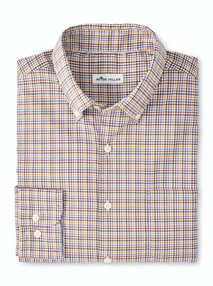 Peter Millar Quinby Crown Lite Cotton-Blend Sport Shirt - MF22W09NBL