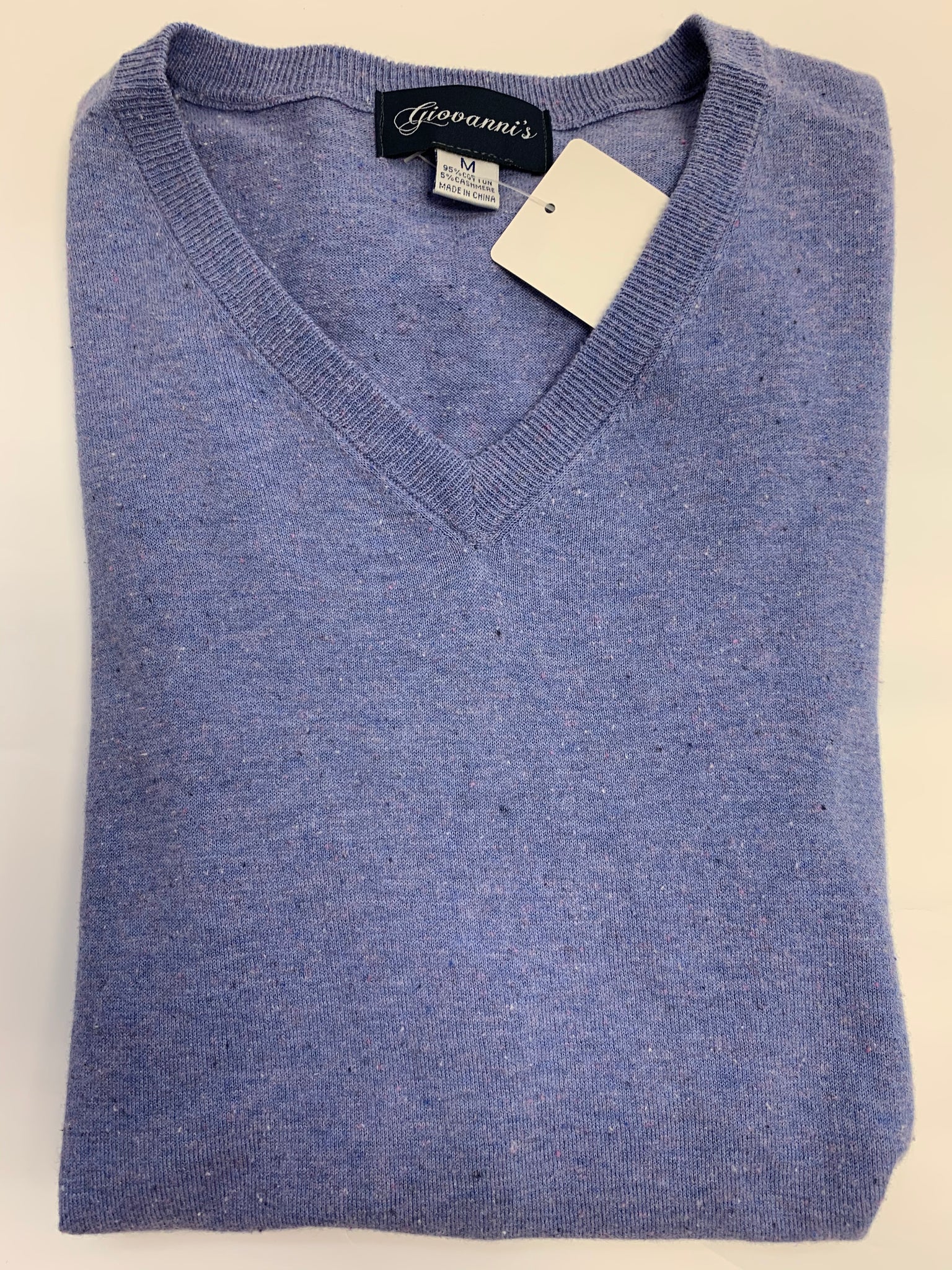 Giovanni’s Cotton/Cashmere Sweater V-Neck Vest S1803