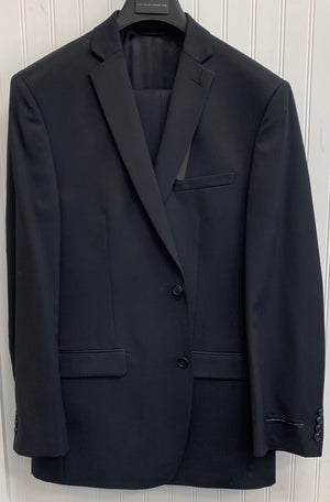 Andrew Marc Wool Suit - CRT02MAY0024 (Black Tonal Herringbone)