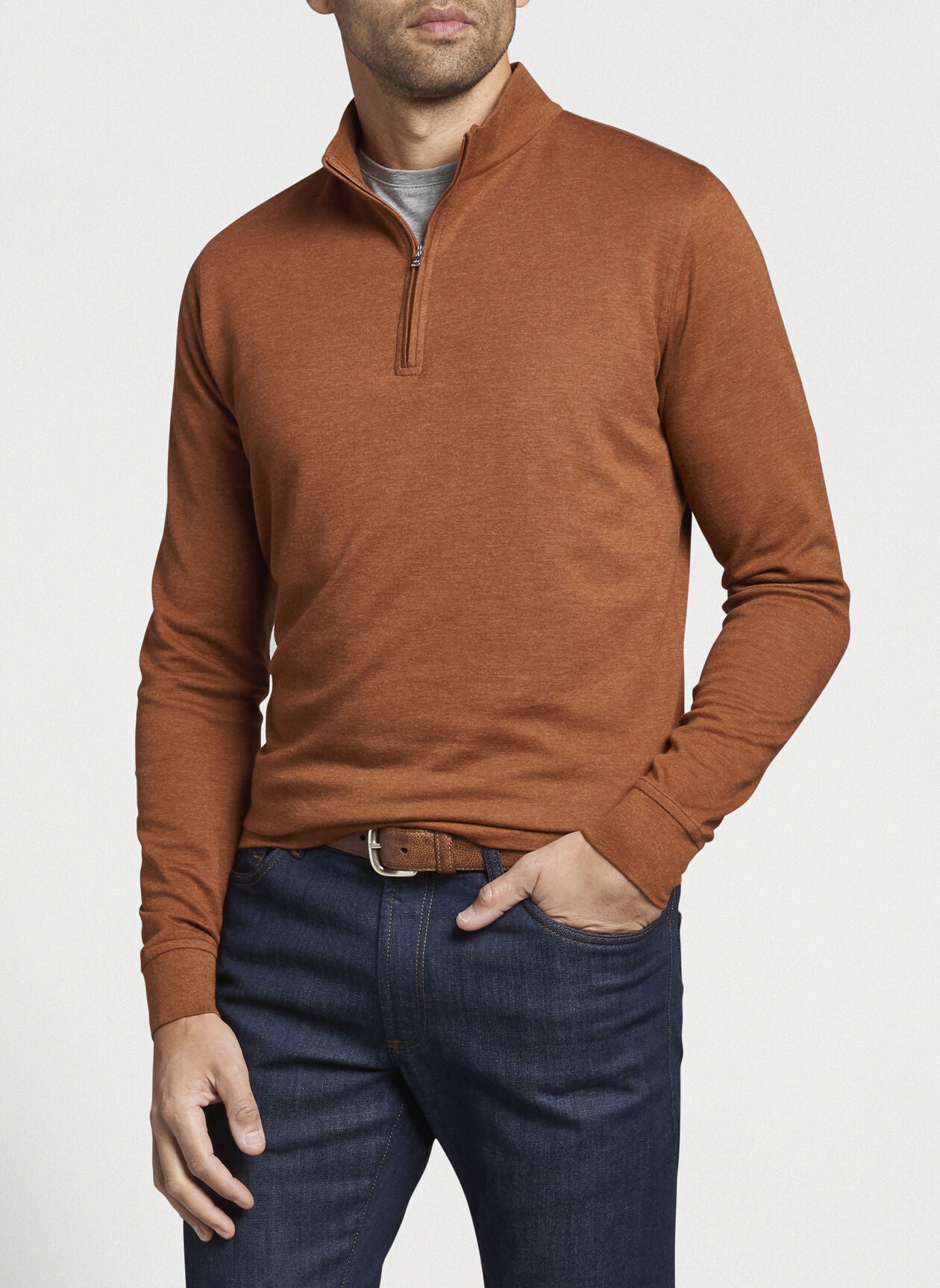 Peter Millar Crown Comfort Interlock Quarter-Zip Sweater, Men's Boutique  Apparel