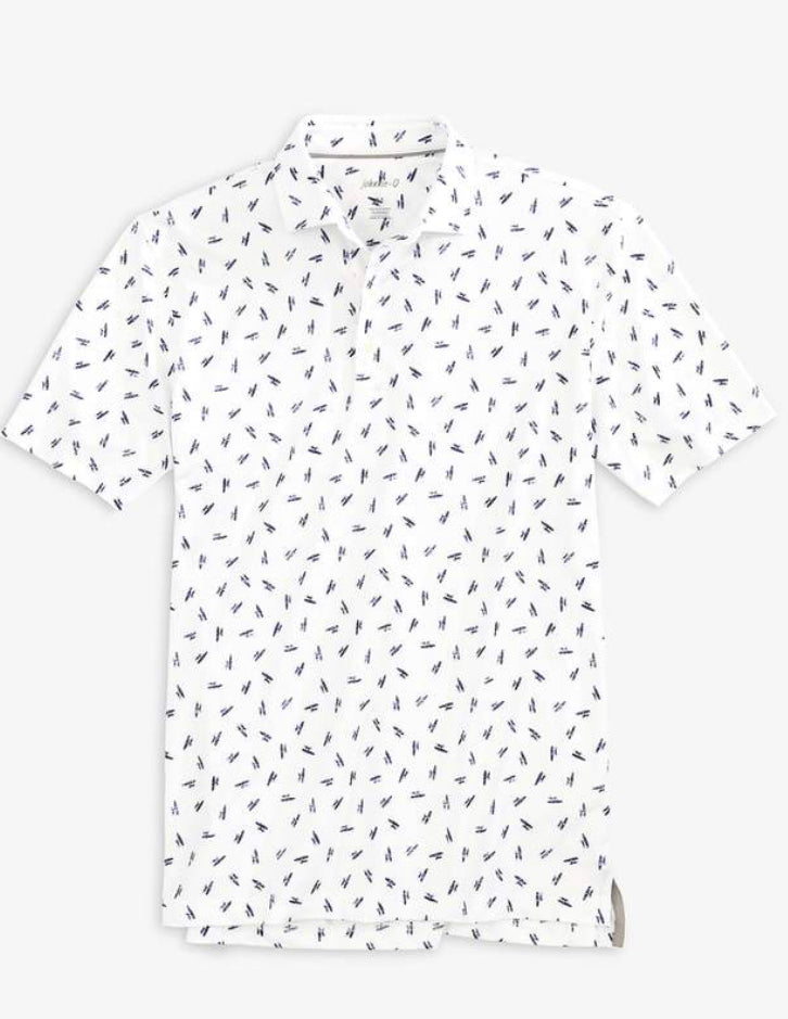 Johnnie-O Birdie Performance Polo Shirt - Exeter Print JMPO3270