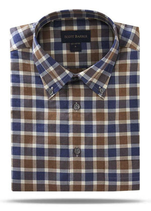Scott Barber Cotton Melange Buttondown - 45099