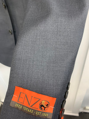 Enzo Super 150 Wool Suit- 59663-5 (Solid Gray)