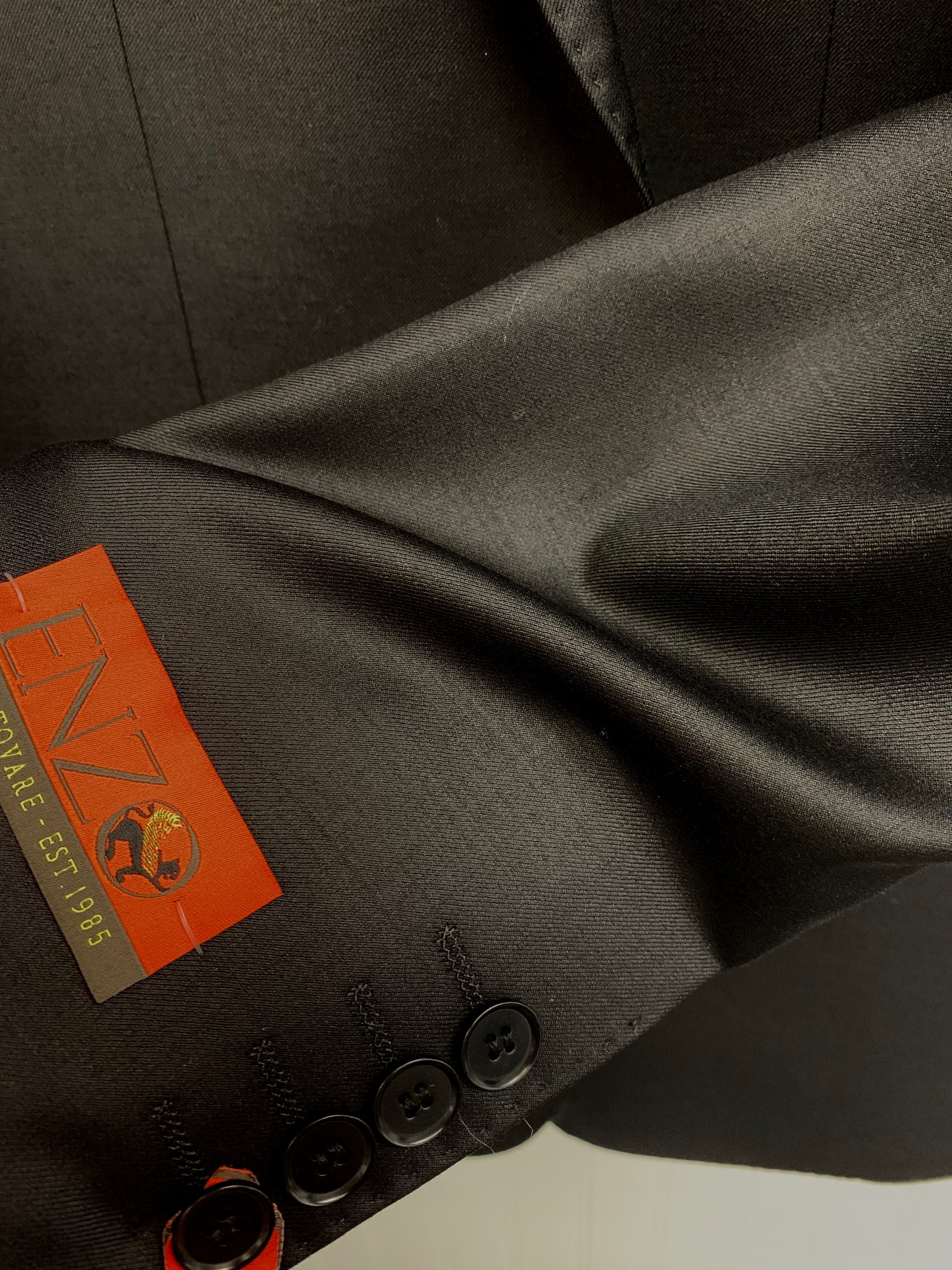 Enzo Super 150 Wool Suit- 59663-1 (Black)