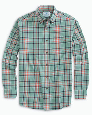 Southern Tide Brushed Twill Plaid Buttondown Sportshirt