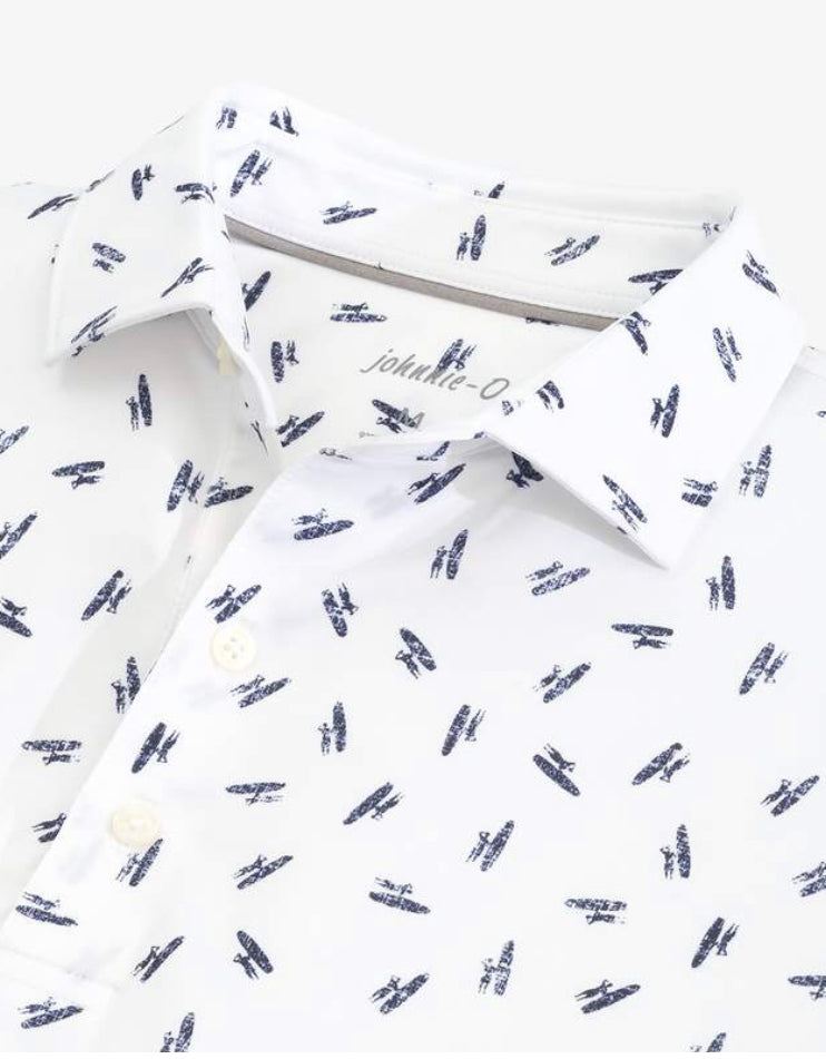 Johnnie-O Birdie Performance Polo Shirt - Exeter Print JMPO3270