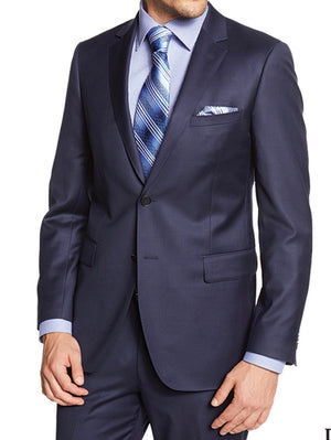 Enzo Super 150 Wool Suit- 59663-6 (Solid Blue)