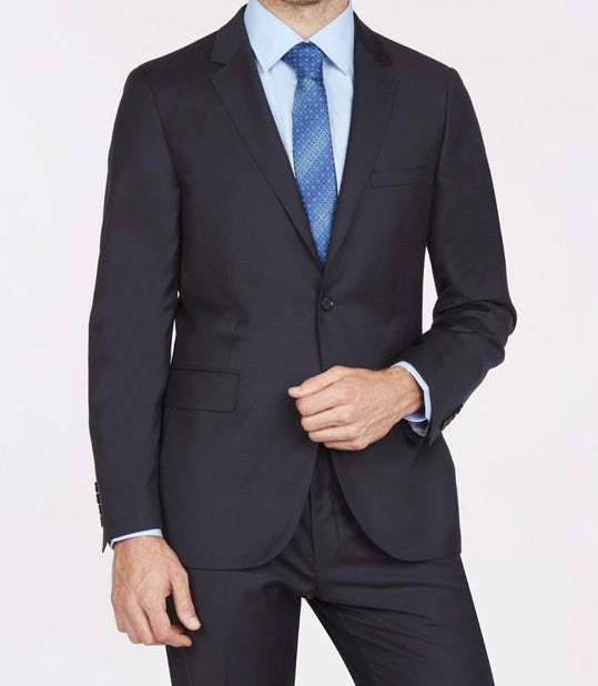 Enzo Super 150 Wool Suit- 59663-2 (Solid Navy)