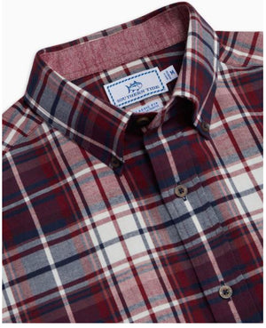 Southern Tide Flannel Purser Plaid Sport Shirt 8380