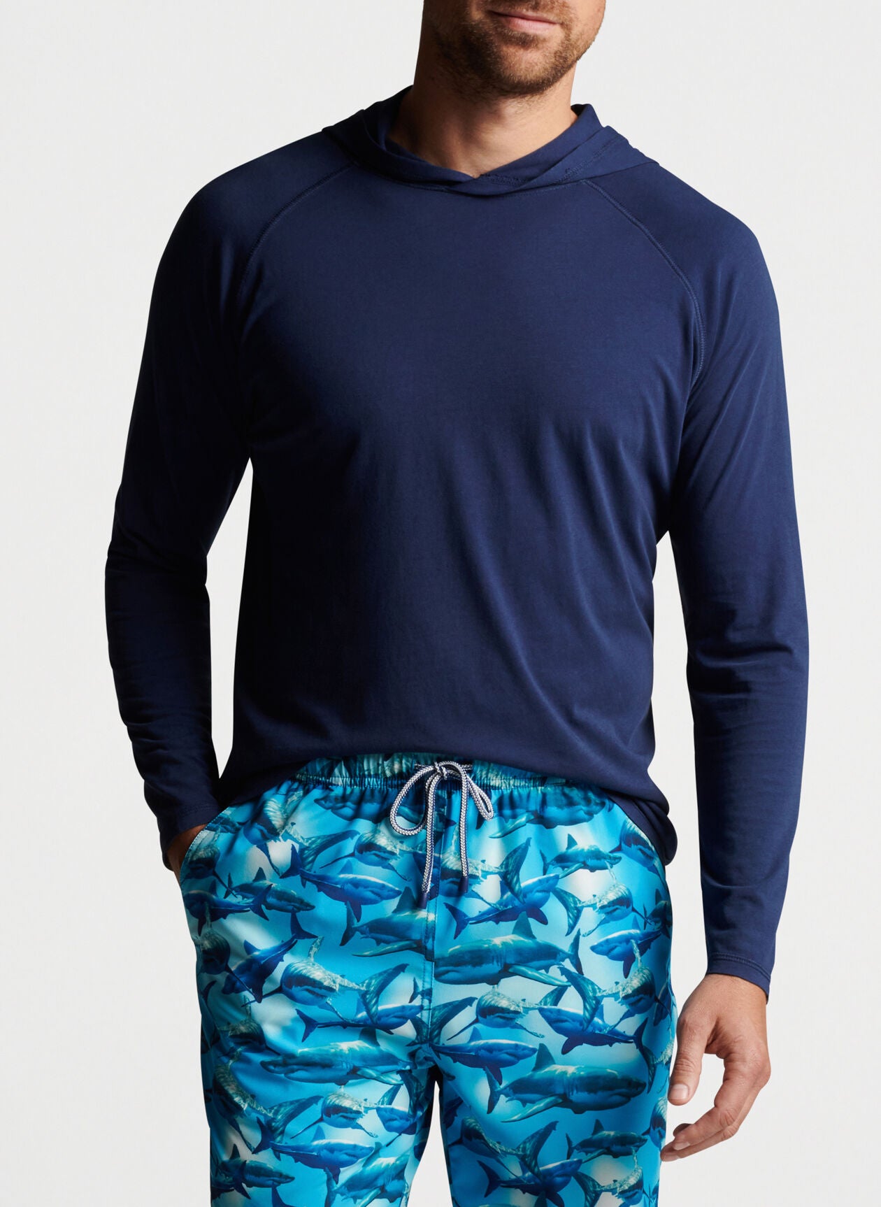 Peter Millar Lava Wash Popover Hoodie T-Shirt MS23K69