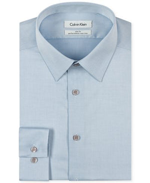 Calvin Klein Performance Slim Fit Dress Shirt - Lt. Blue