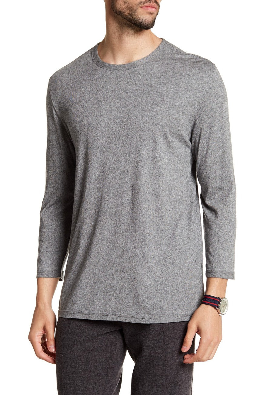 Vince Reverse Hem 3/4 Sleeve Crew M39639290