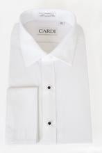 Cardi International “Richard” Tuxedo Shirt - White