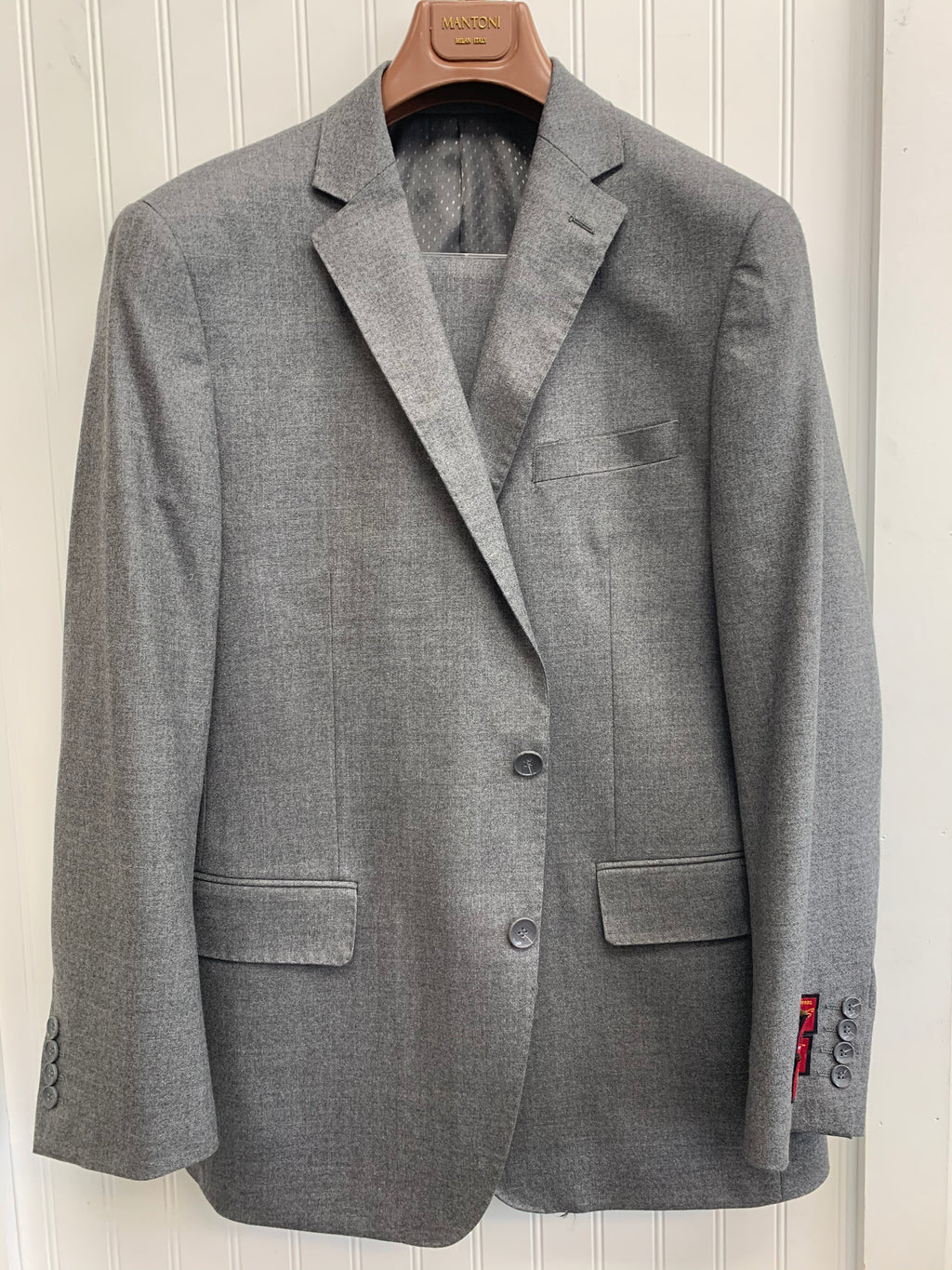 Mantoni 100% Wool Cashmere Suit- 78870-1 (Gray)