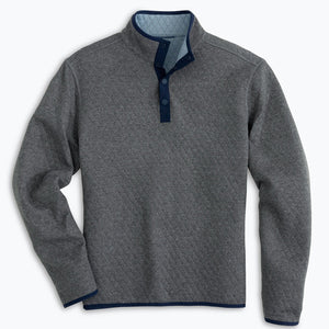 Southern Tide Tiller Heather Reversable Quarter Zip