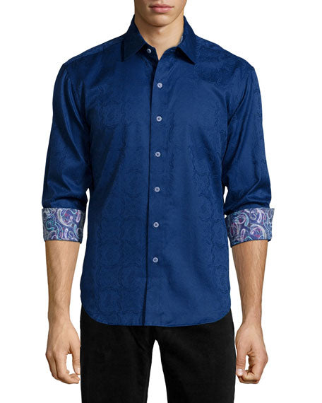 Robert Graham Salisbury Damask Woven Shirt – Giovanni's Fine Fashions