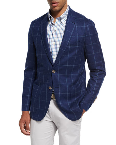 Peter Millar Windowpane Soft Jacket Ms17J06