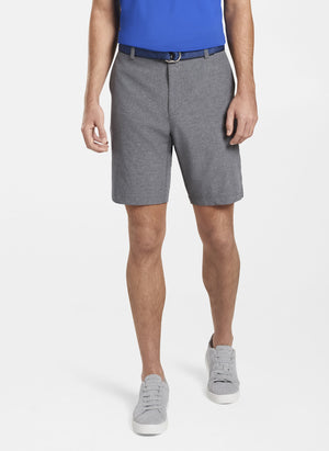 Male Power Iron Clad Shorts - Low Waist, High Cut Leg Gray Workout & Athletic Shorts With Mesh Pouch