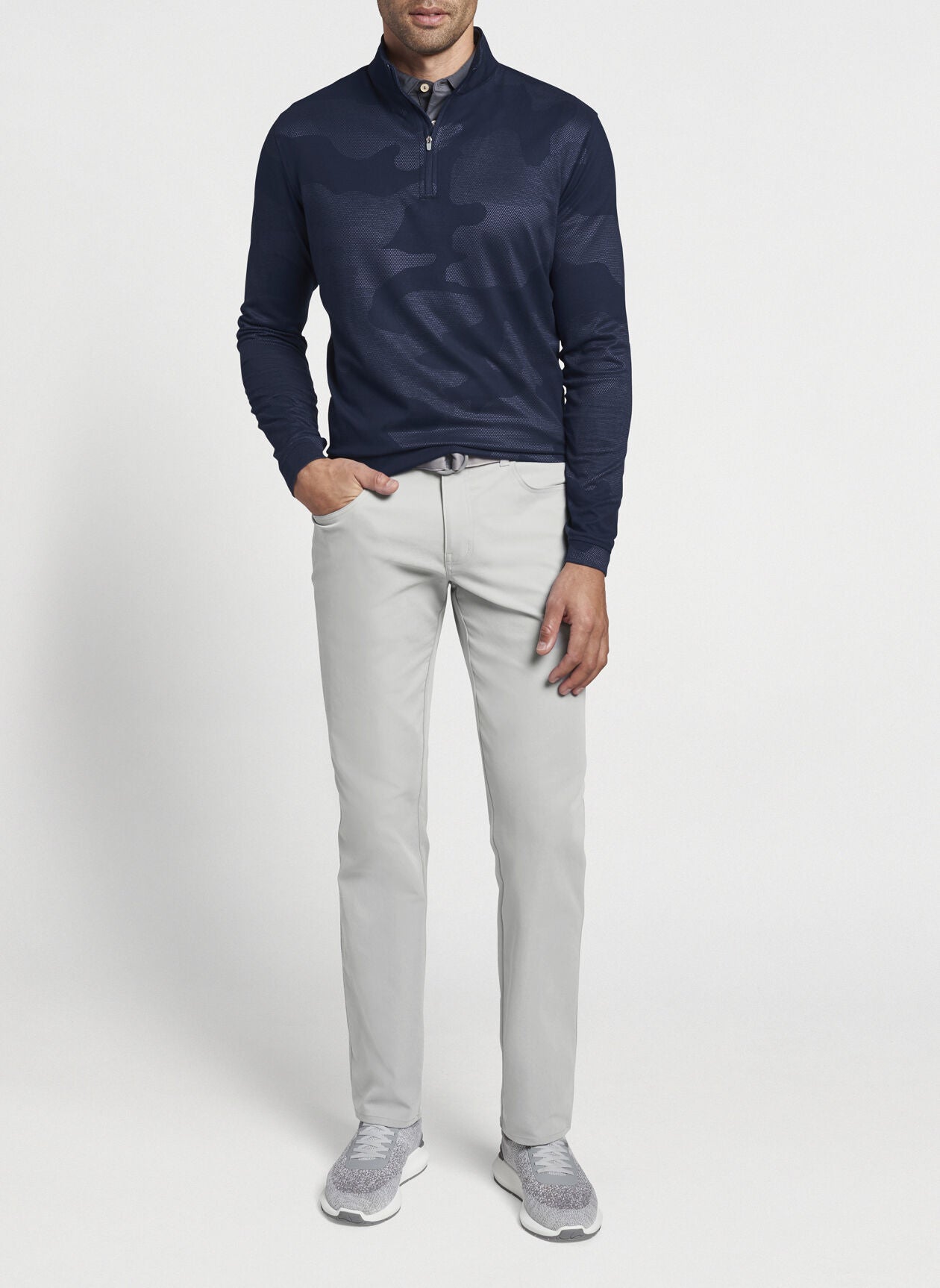 Peter Millar Perth Camo Performance Quarter Zip MF21EK40H