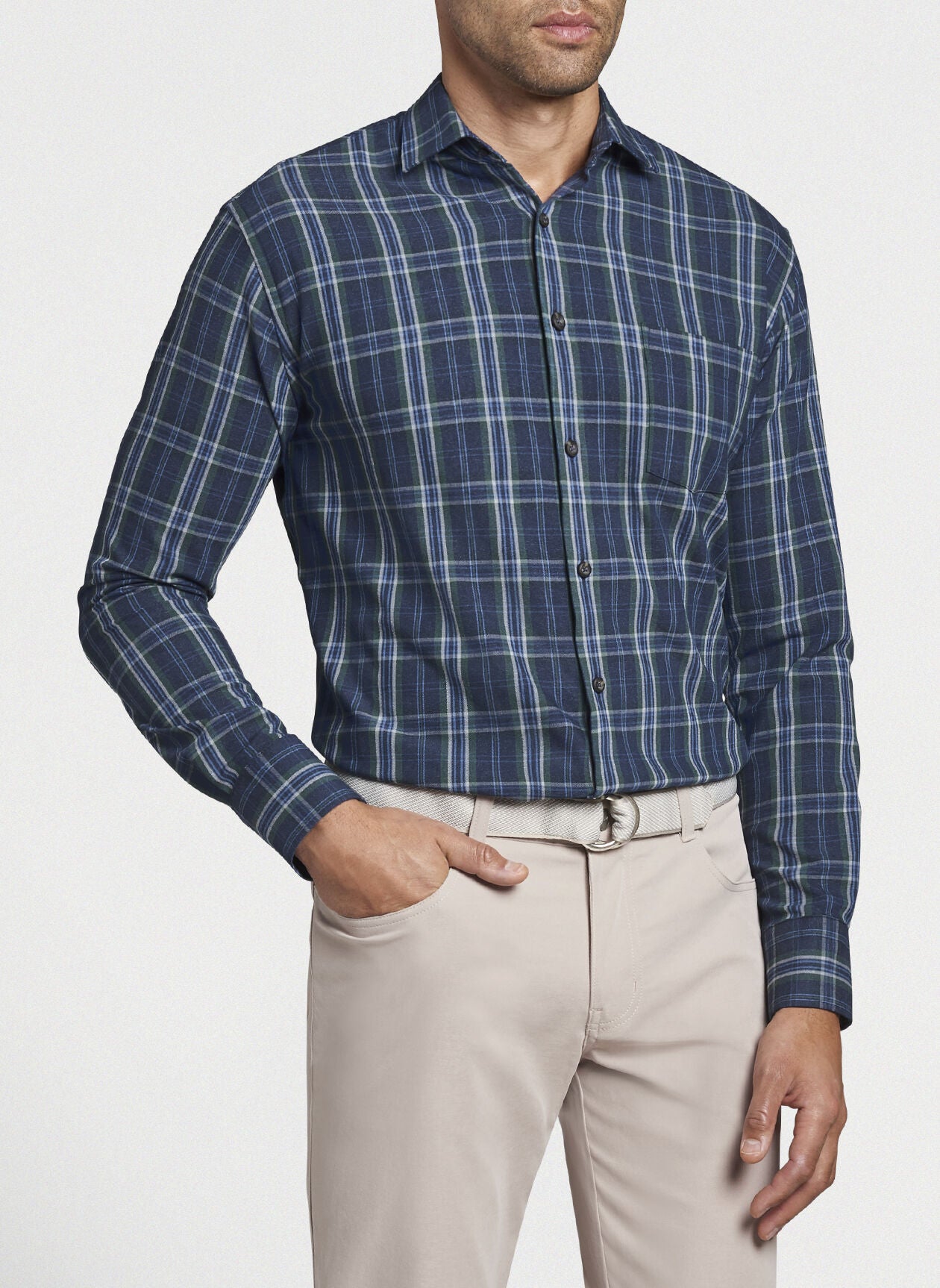 Peter Millar Performance Flannel Jolli Sport Shirt MF21EW63SL