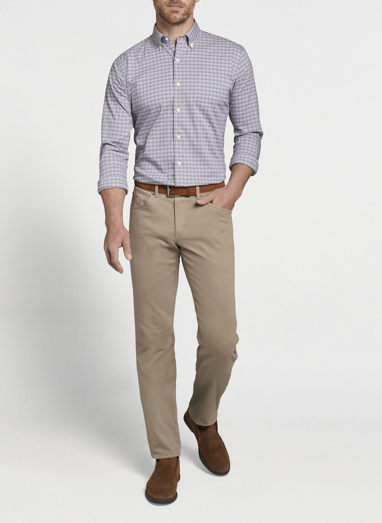 Peter Millar Crown Lite Edmonton Cotton-Blend Sport Shirt MF21W27NBL