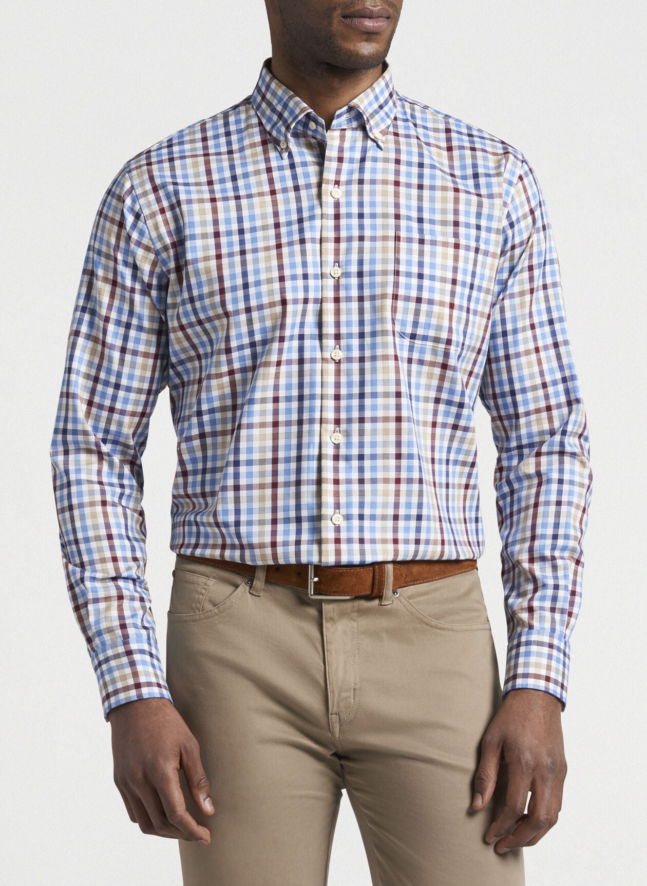 Peter Millar Crown Ease Langley Cotton-Blend Sport Shirt MF21W31NBL