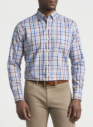 Peter Millar Crown Ease Langley Cotton-Blend Sport Shirt MF21W31NBL