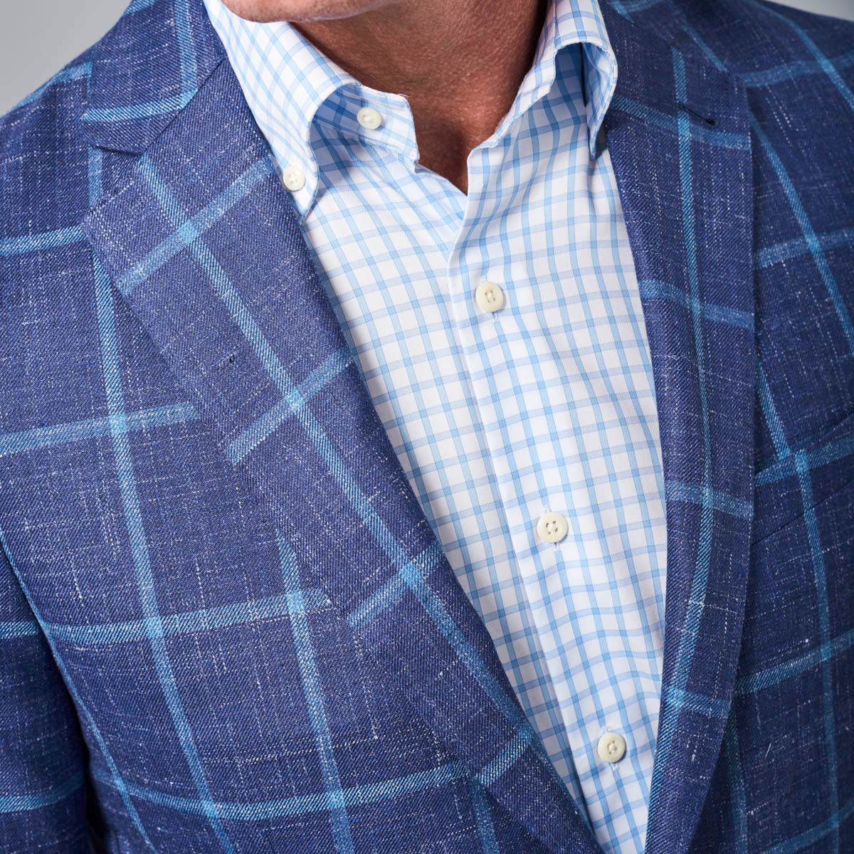 Peter Millar Crown Soft Windowpane Soft Jacket Ms18J04