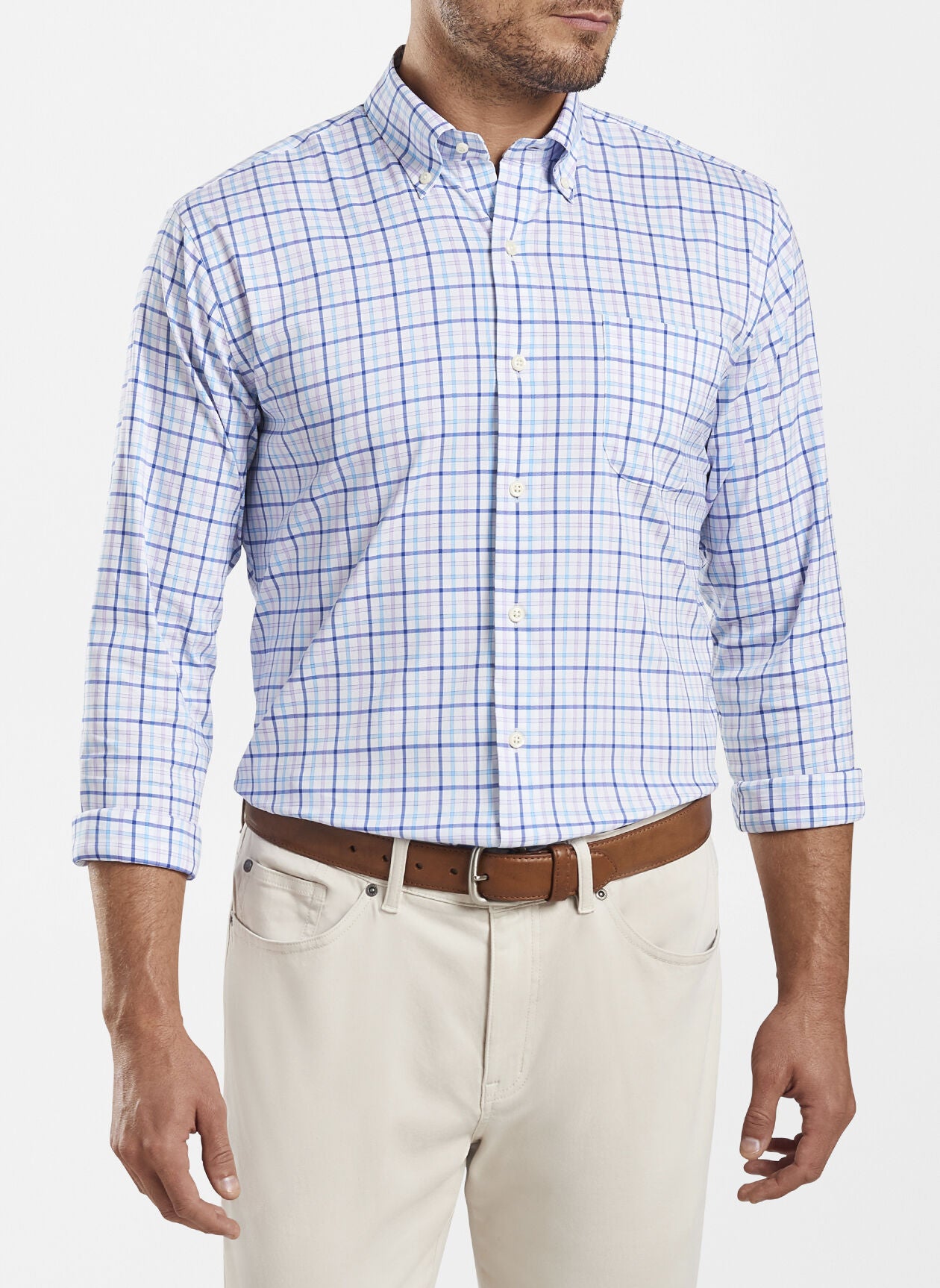Peter Millar Crown Lite Sydney Cotton-Blend Sport Shirt - MS21W06NBL
