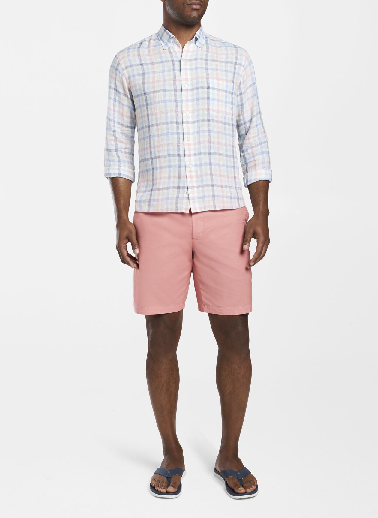 Peter Millar Silver Sands Linen Sport Shirt - MS21W80CVL