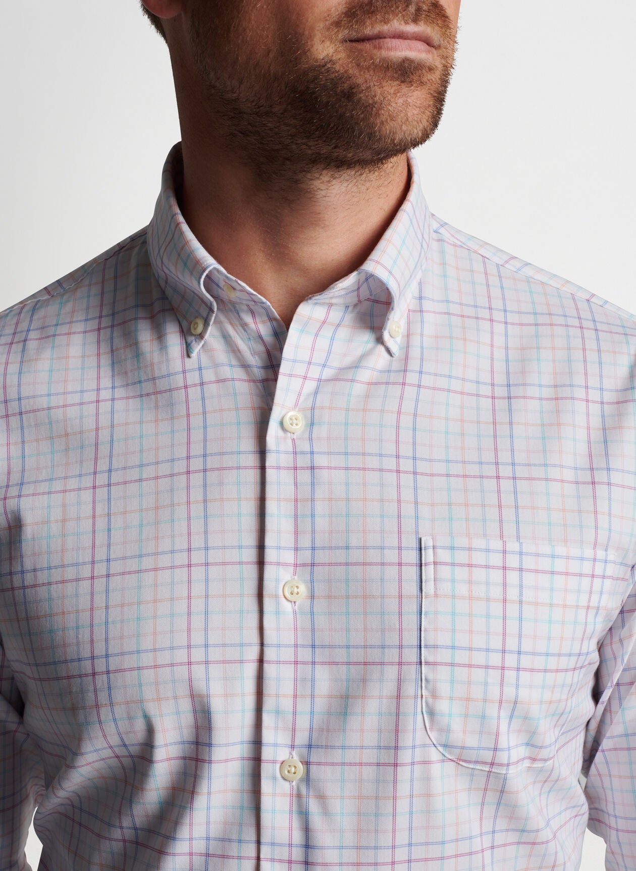 Peter Millar Rawls Crown Lite Cotton-Stretch Sportshirt MS23W21LTB